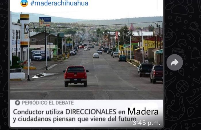 Circula en redes sociales falsa noticia donde los ciudadanos de Cd. Madera