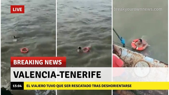 Joven valenciano rescatado en altamar