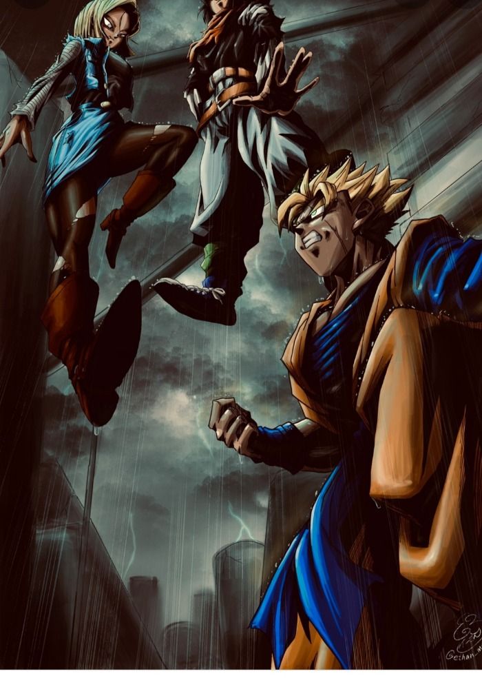 Gohan vs androides