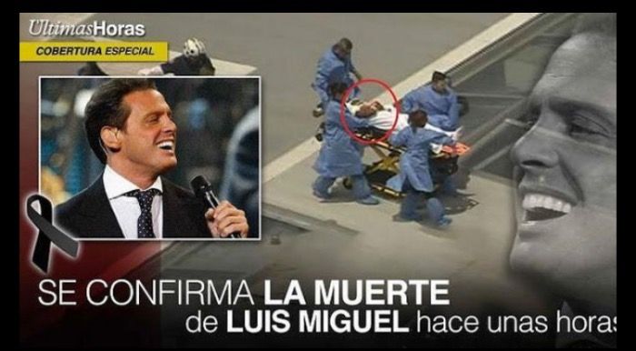 Muere lamentablemente el cantante Luis Miguel