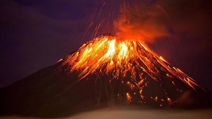 Erupción de volcán Popocatépetl