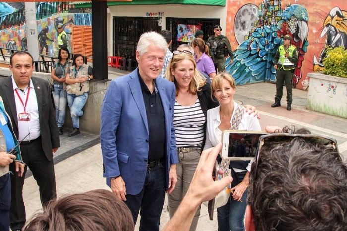 Bill Clinton, de Feria en Cali