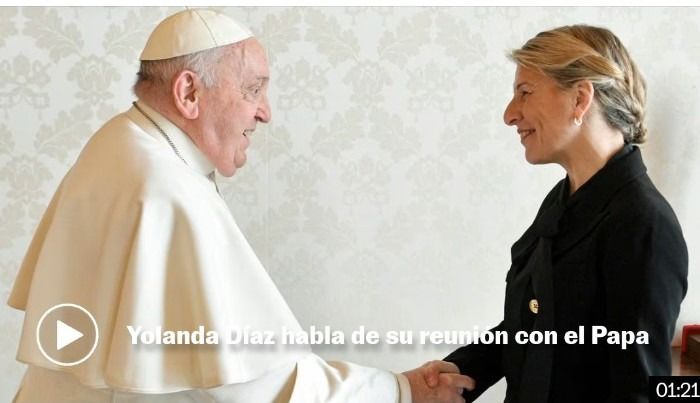 El Papa irá a Galicia a Recoger pellets con Sor Yolanda