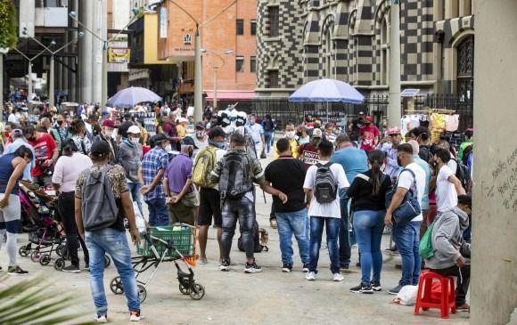 Caos y terror en el centro de Medellín