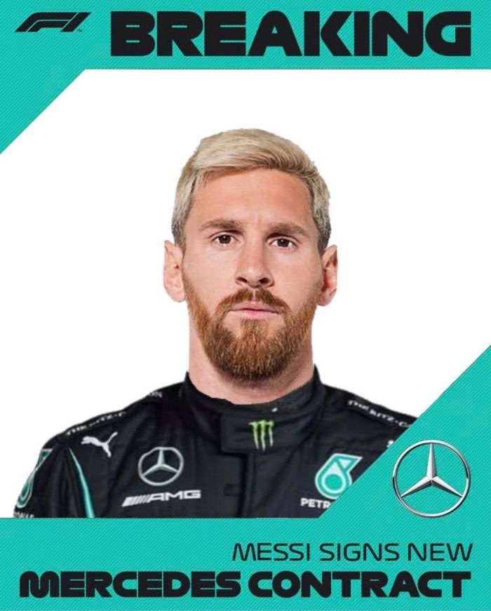 Oficial: Messi y Mercedes AMG Petronas para la temporada 2022 del campeonato mundial de Formula 1.