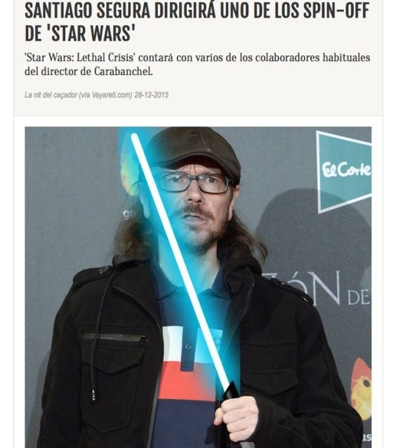 Santiago Segura dirigirá un spin off de Star Wars