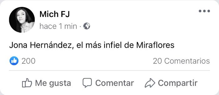 Jonathan Hernández, el más infiel de Miraflores