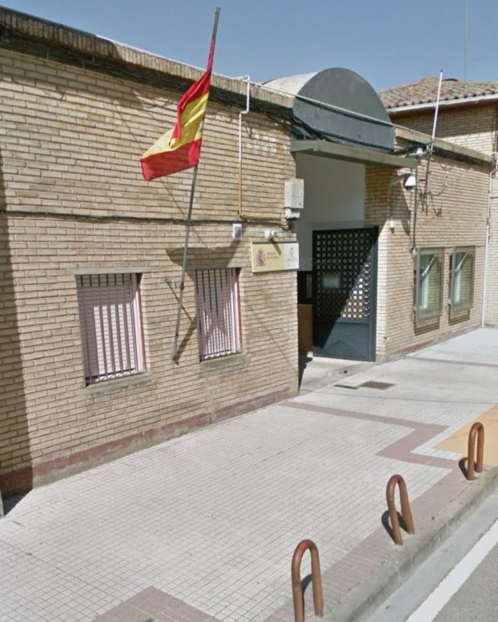 Derrumbe en un cuartel de la Guardia Civil de Navarra