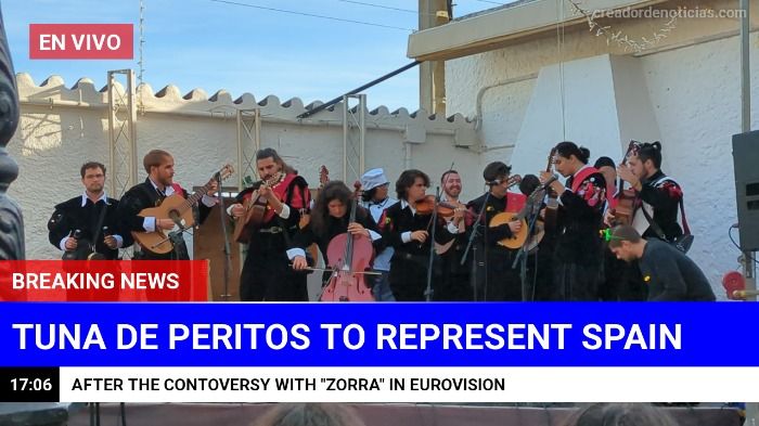Nuevo representante tras la polémica: la tuna de peritos de Málaga representante de España en Eurovisión