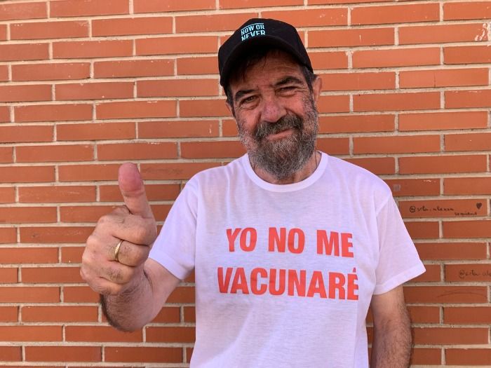 Enrique de Diego, vacunado contra la Covid-19