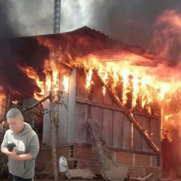 Casa es quemada por niño