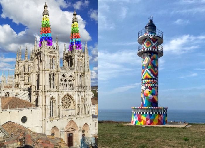 Las agujas de la Catedral de Burgos se pintarán de colores en 2022.