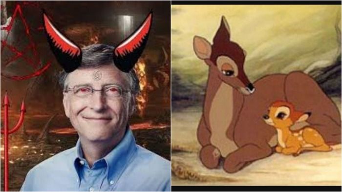 Bill Gates sería complice en la muerte de la mdre de Bambi.