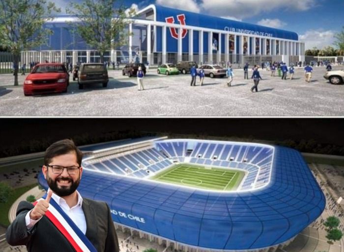 Boric aprueba construcción del estadio de Universidad de Chile