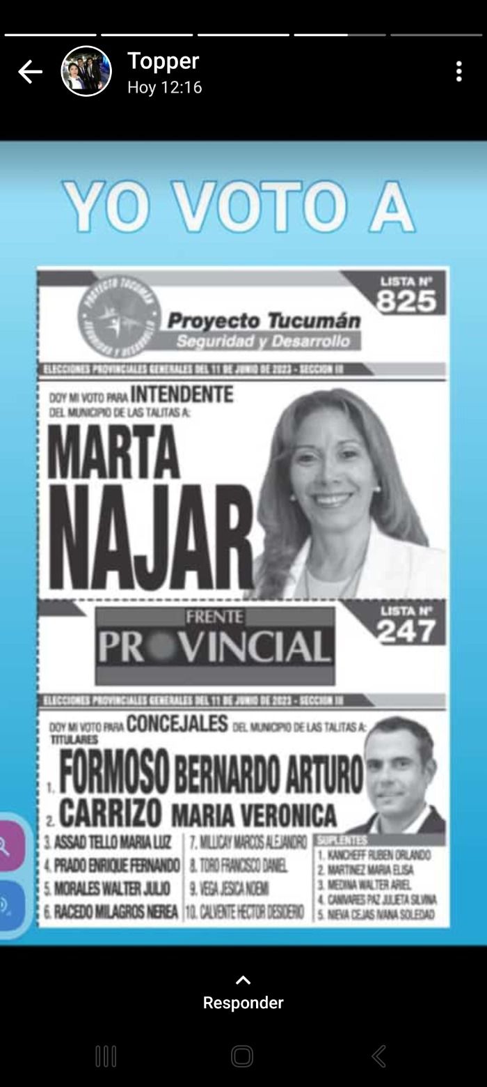 Junta Electoral de Tucuman interviene en caso Publicaciones en las Redes Sociales sobre votos Cantandos