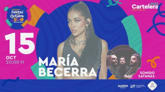 Cancelado concierto de María becerra Guadalajara