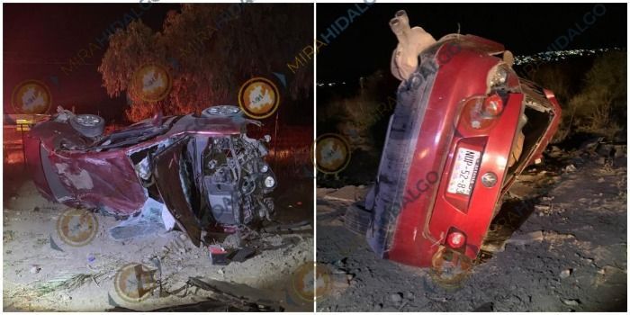 Fuerte accidente en autopista México – Tuxpan deja un herido