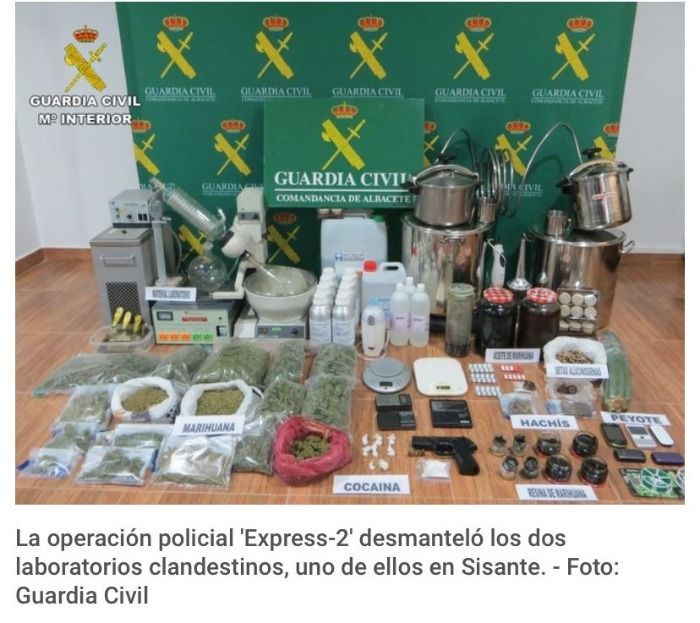 Encuentran una plantación de marihuana en una vivienda de Sisante (Cuenca)