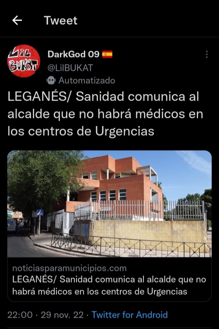LEGANÉS/ Sanidad comunica al alcalde que no habrá médicos en los centros de Urgencias