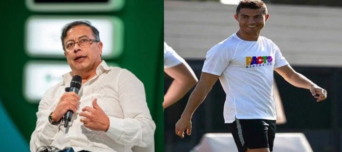 ÚLTIMA HORA: Gustavo Petro nacionalizará a Cristiano Ronaldo