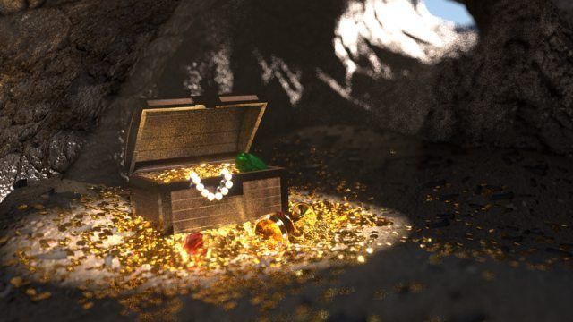 Encuentran un baúl lleno de oro  en las cavernas de lebu