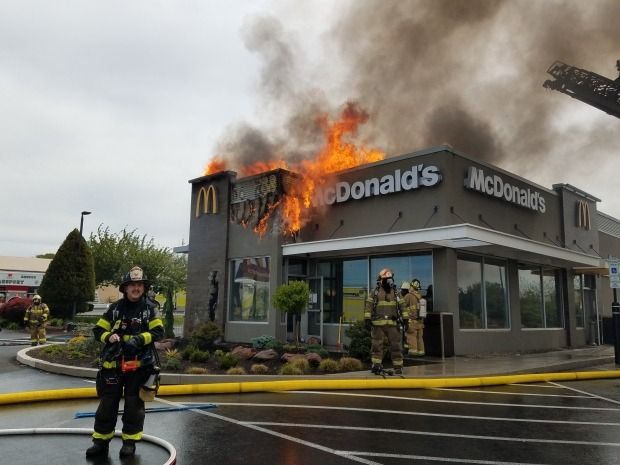 Incendio en McDonald's