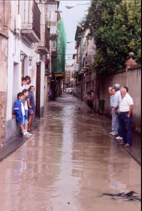 Inundación en el pueblo de Borja