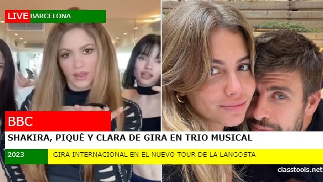 Shakira, Piqué y Clara de gira en trio musical