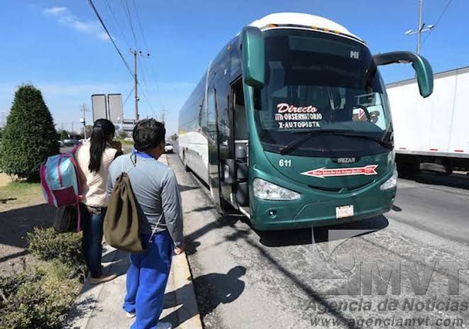 Asaltan camión de pasajeros en la México Toluca