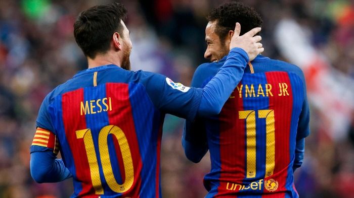 Messi y Neymar al  Barcelona