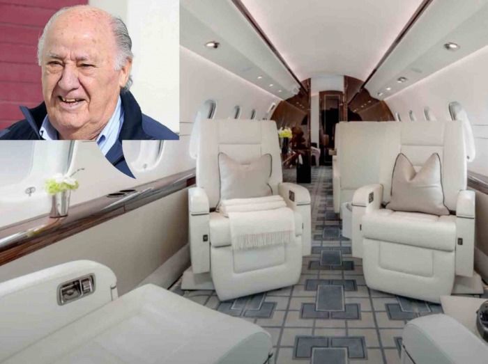 Amancio Ortega cede su jet privado a su Intimo amigo Marcos o Camariñan