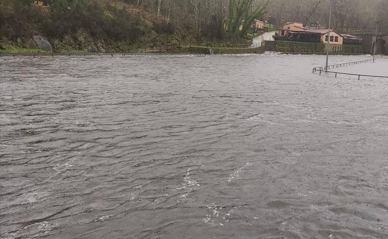 Fuertes lluvias en el norte de Cáceres