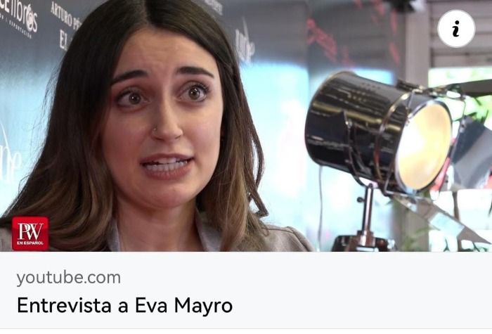 Eva Mayro nominada al premio planeta 