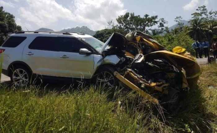 Tres personas muertas y una herida de gravedad deja accidente automovilístico en la carretera rumbo a Tela