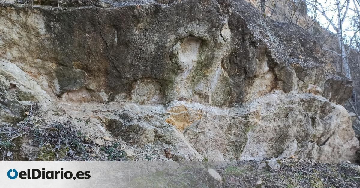 Hallado un nuevo yacimiento de huellas de dinosaurios en la localidad conquense de Moya
