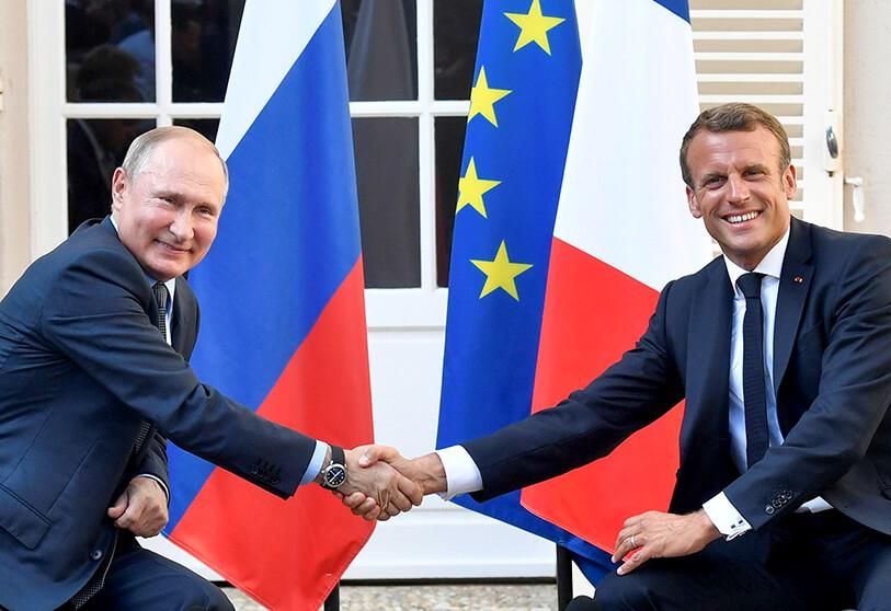 Macron apoya a Putin