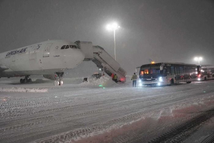 Cierran el aeropuerto de Tokio por una fuerte nevada