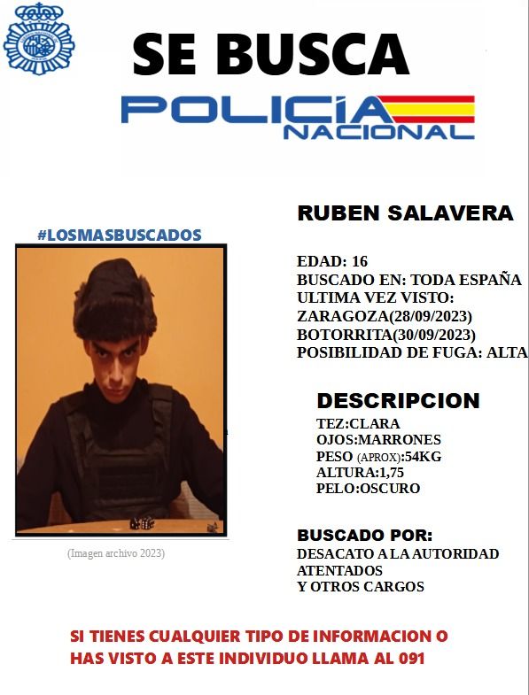 Detienen a joven en Zaragoza por falsificar carteles de búsqueda