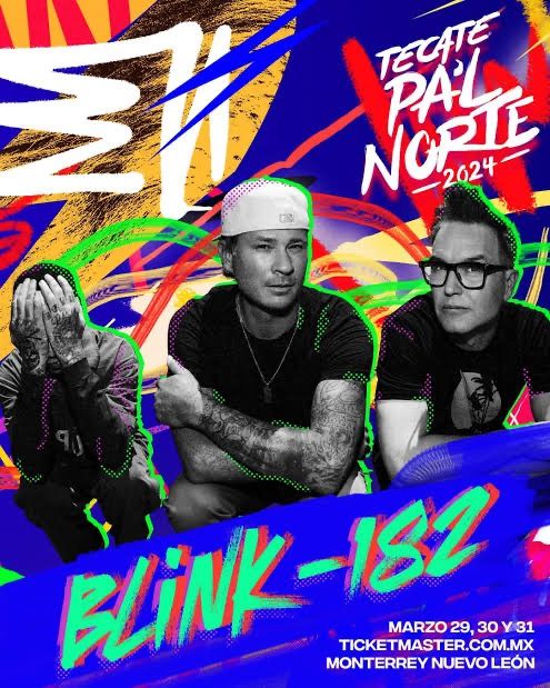 ¡Última hora! Cancela Blink 182 su presentación en Pa’l Norte 2024