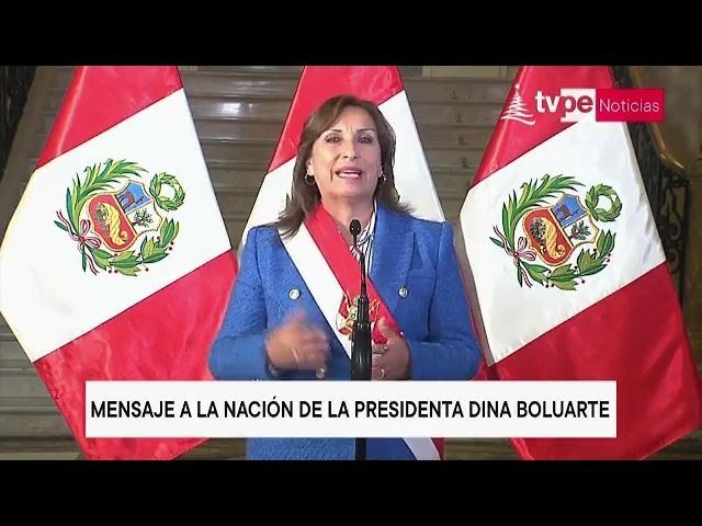 Dina Boluarte declara al Perú en estado de Emergencia Nacional