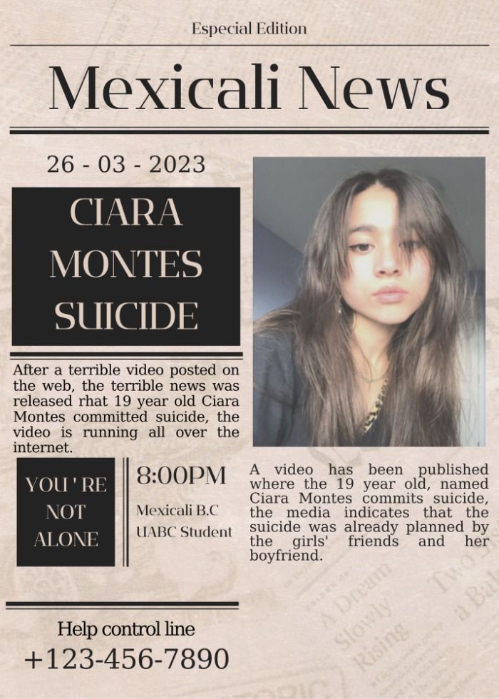 Ciara Montes suicide