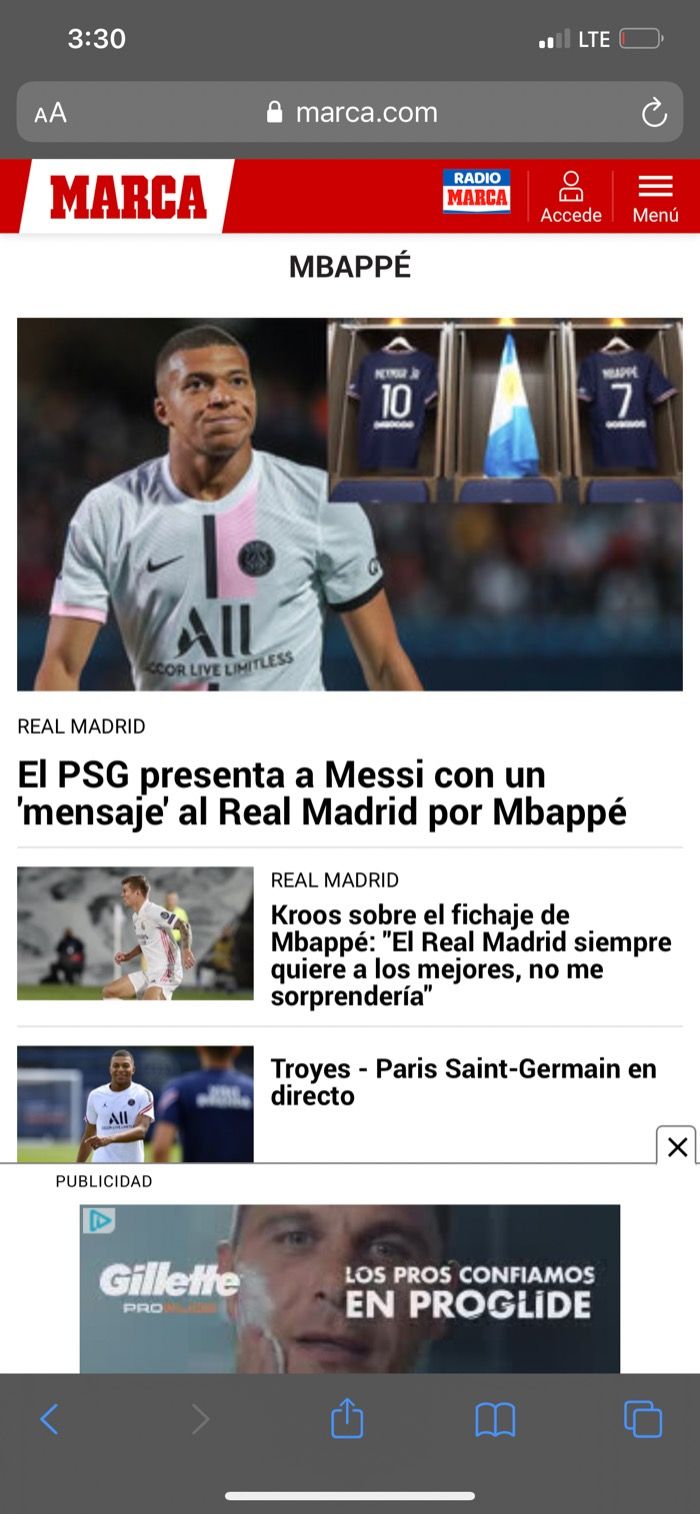 Mbappe rumbo a Madrid