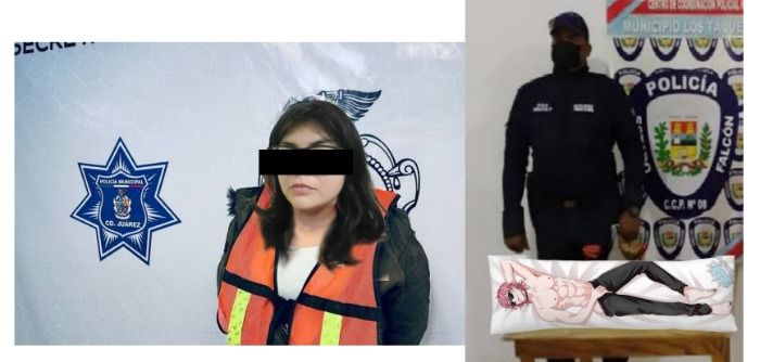 Mujer arrestada por robar almohada con muñeco encuerado