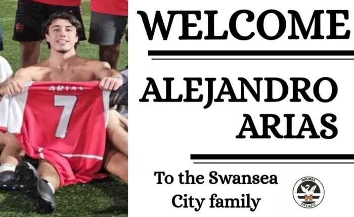 Agreement for the signing of Alejandro Arias to Swansea City AFC