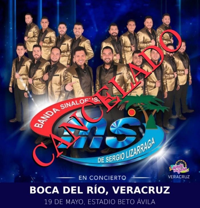 Se cancela concierto de la Banda MS en Veracruz