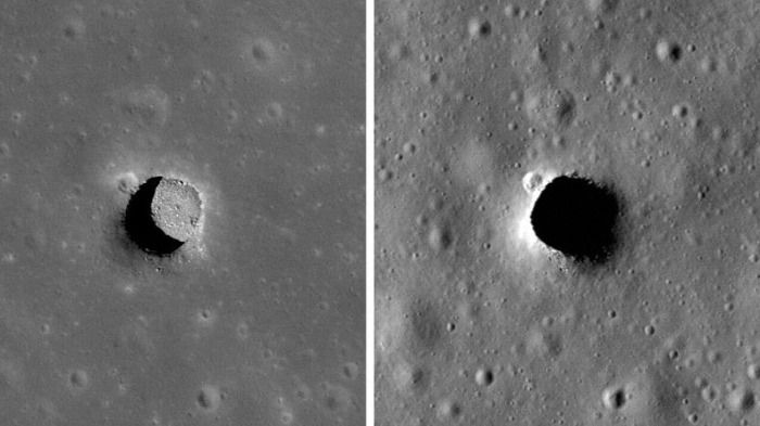 Encuentran cuevas en la luna
