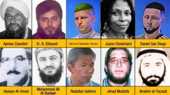 Éstos son los 10 terroristas más buscados de la actualidad.