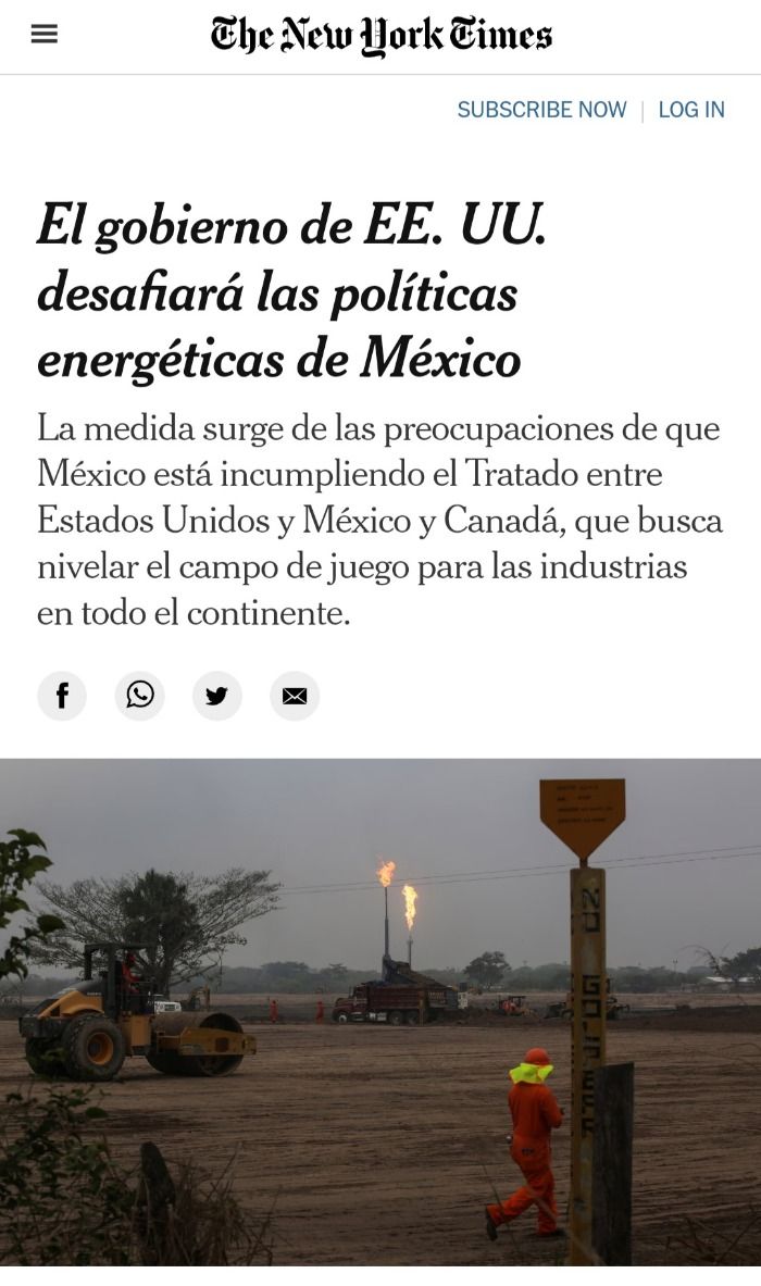 Tal como lo dijo Wachi Castro,ya está la guerra Energética contra México