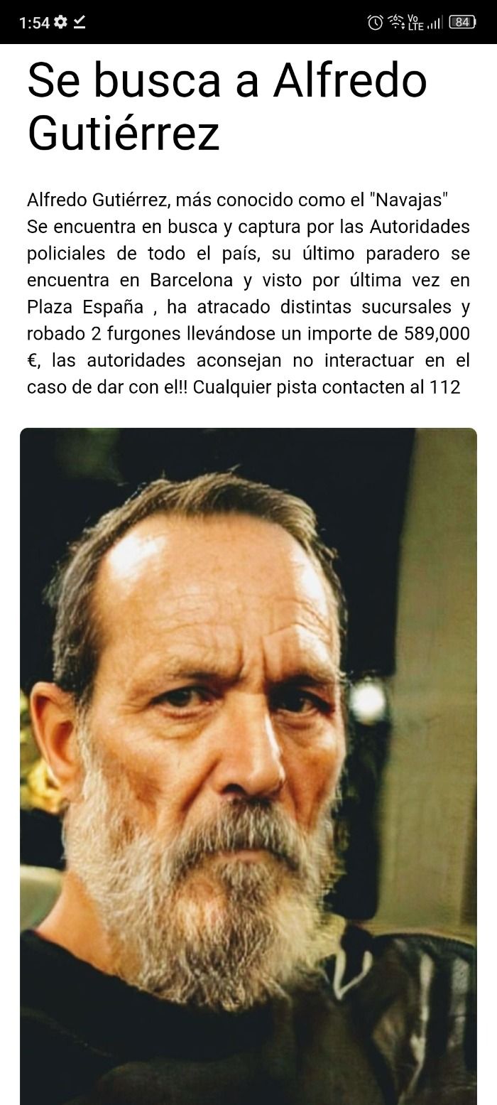 Se busca a Alfredo Gutiérrez