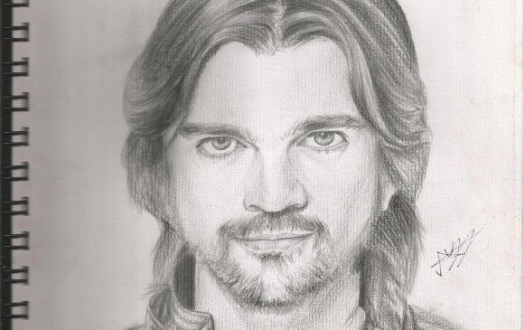 Joven promedio dibuja a Juanes.